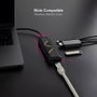 Nanocable Hub USB-C 5 en 1 con 2x USB-A, USB-C PD, HDMI y RJ45, Negro